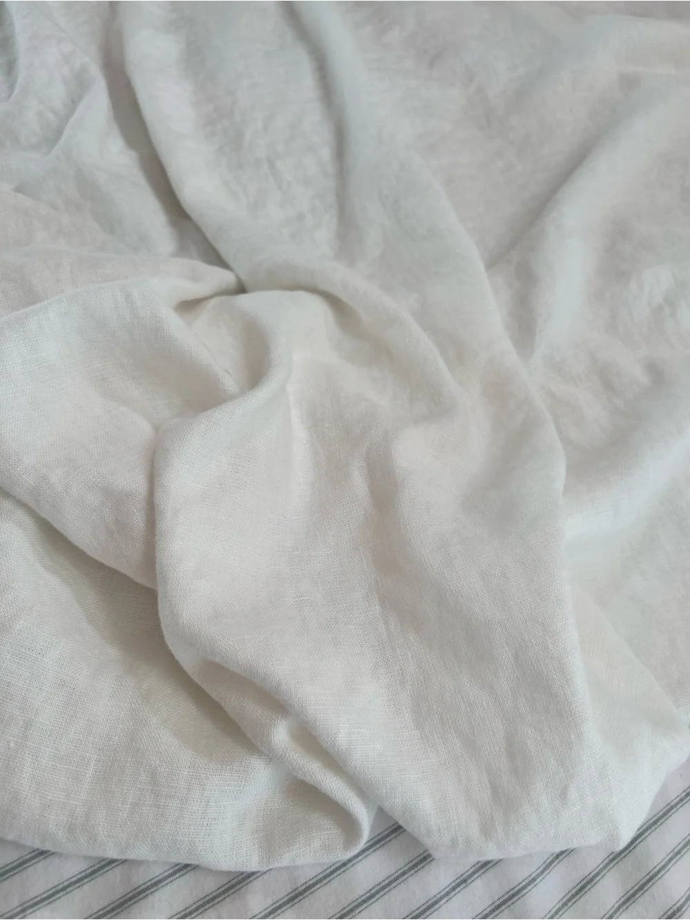 Rustic Natural Linen Box Spring Cover size Queen